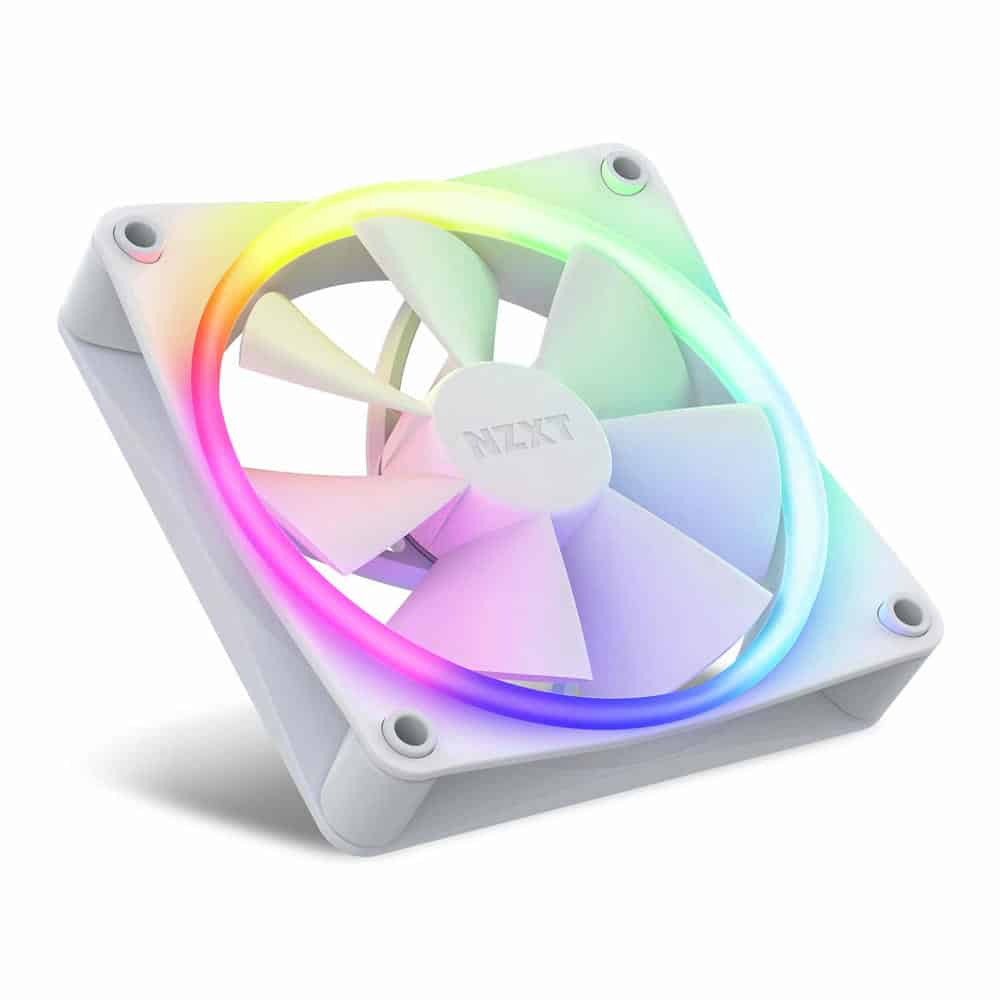 (image for) NZXT F120 RGB 120mm PWM Single High Airflow Fan White